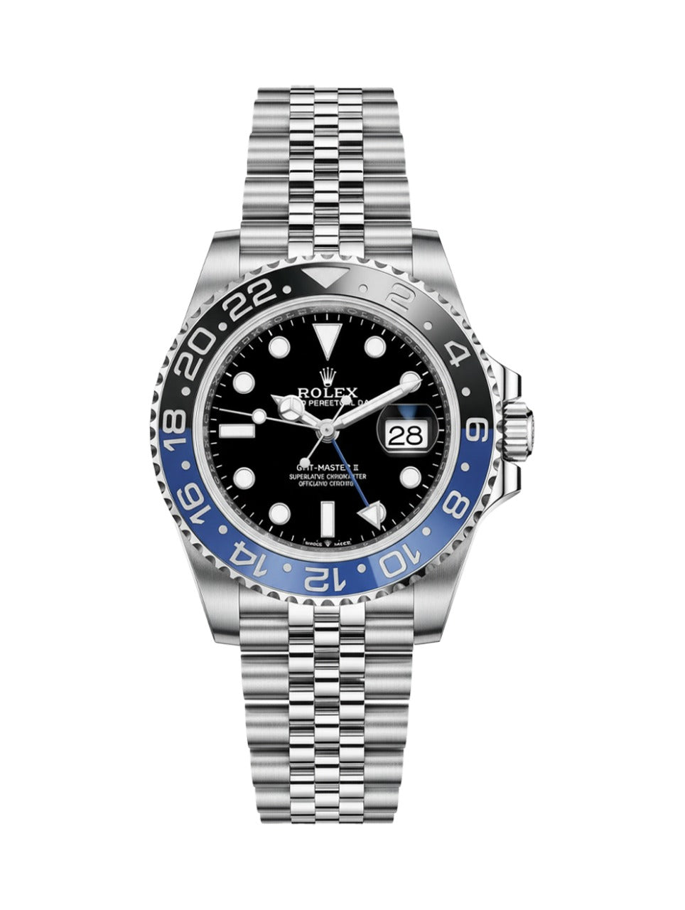 Rolex GMT-Master II “Batman” – Dual Time Luxury Steel Watch with Jubilee Bracelet