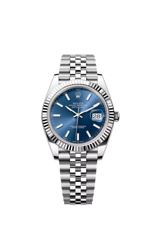 Rolex Datejust 41 – Blue Dial Luxury Watch in Oystersteel & White Gold